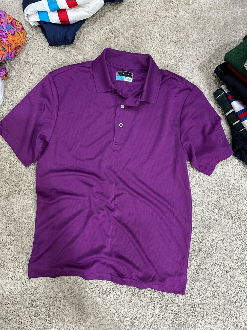 IZOD Purple Performance Polo Shirt
